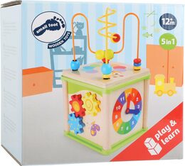small foot Dřevěná motorická kostka louka - poškozený obal