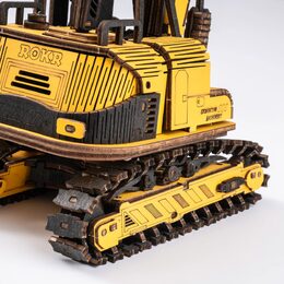 RoboTime 3D dřevěná mechanická skládačka Bagr