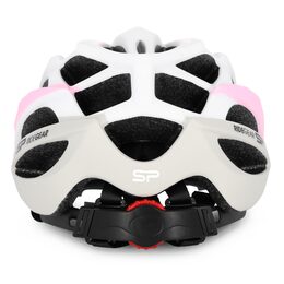 Spokey FEMME Cyklistická přilba pro dospělé a juniory IN-MOLD, 55-58 cm, bílo-rů