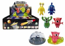 Sliz - hmota 50g vesmír 3,5x6cm asst 4 druhy 24ks v boxu