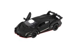 Auto Kinsmart Lamborghini Veneno kov 13cm na zpětné natažení asst 4 barvy 12ks v