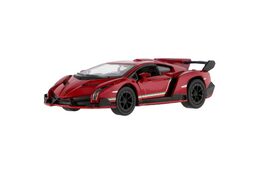 Auto Kinsmart Lamborghini Veneno kov 13cm na zpětné natažení asst 4 barvy 12ks v