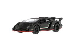 Auto Kinsmart Lamborghini Veneno kov 13cm na zpětné natažení asst 4 barvy 12ks v