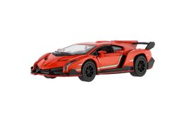 Auto Kinsmart Lamborghini Veneno kov 13cm na zpětné natažení asst 4 barvy 12ks v