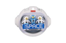 Kosmonaut/astronaut figurka 3ks plast 7cm na kartě 19x17x4cm