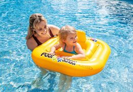 Intex 56587 se sedátkem Baby kruh nafukovací žlutý 79x79 cm od 1-2 let