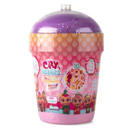 CRY BABIES Magické slzy série Tutti Frutti panenka s doplňky v plastové dóze 12x17x19cm 9ks v boxu