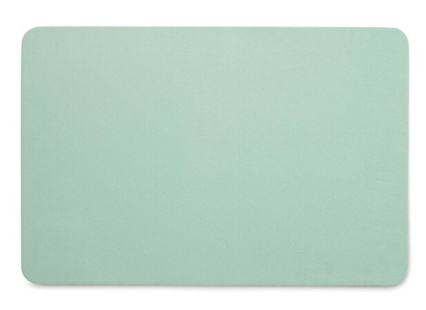 KELA Prostírání plastové Kimara PU 45x30 cm imitace kůže mátová zelená KL-12313