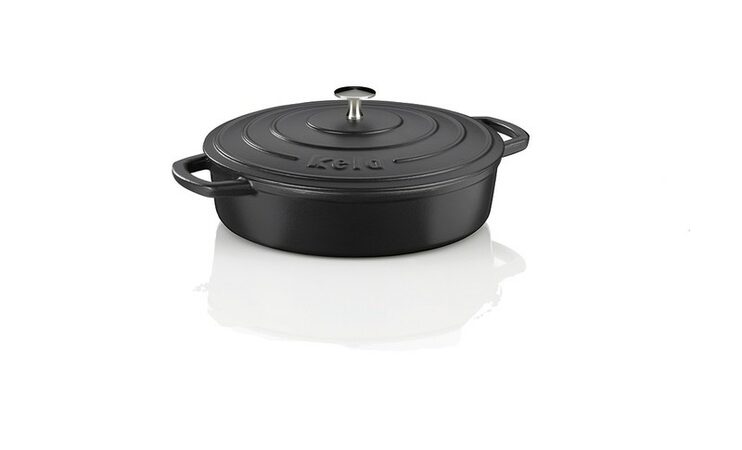 KELA Pekáč s poklicí litinový CALIDO 28 cm černá KL-12468