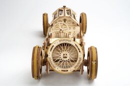 Ugears 3D dřevěné mechanické puzzle U9 Auto (Grand Prix)