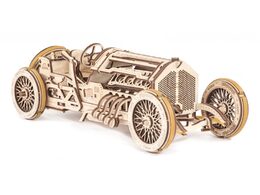 Ugears 3D dřevěné mechanické puzzle U9 Auto (Grand Prix)