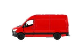 Auto/dodávka Kinsmart Mercedes-Benz Sprinter 1:48 kov/plast 12,5cm na zpětné nat. 4barvy 12ks v boxu