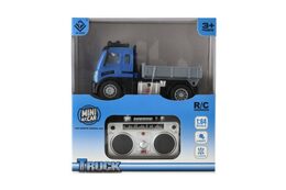 Auto RC nákladní s korbou plast 12cm 27MHz na dálk.ovl. na baterie se světlem v krab. 16x18x8cm