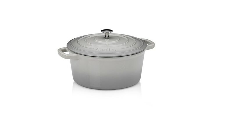 KELA Pekáč litinový s poklicí CALIDO 26 cm šedá KL-12607