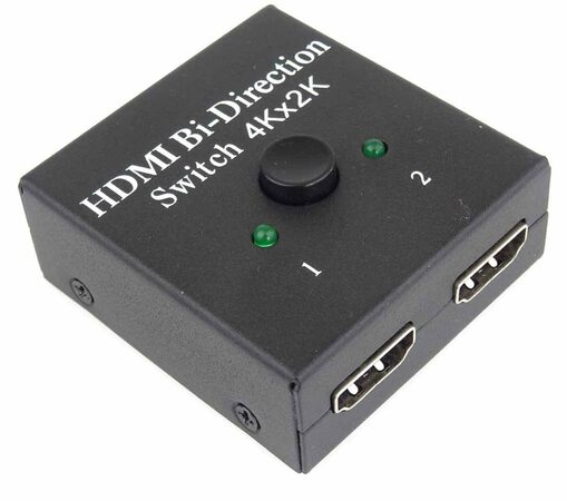 Switch HDMI 4K, FULL HD 1080p obousměrný 2-1 nebo 1-2