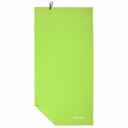 Spokey SIROCCO XL Rychleschnoucí ručník 80x150 cm, zelený s odnímatelnou sponou
