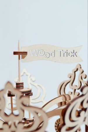 Wood Trick 3D mechanické puzzle - Kolotoč