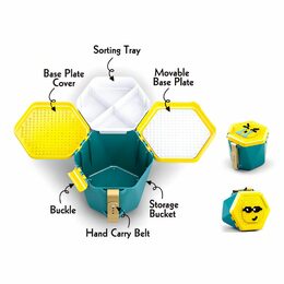 Sluban Bucket Bricks M38-B0829 Kbelík s kostkami zelený - poškozený obal
