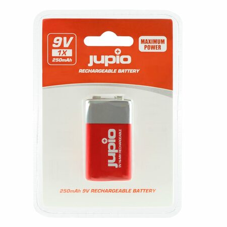 Baterie Jupio 9V 250mAh 1ks, dobíjecí