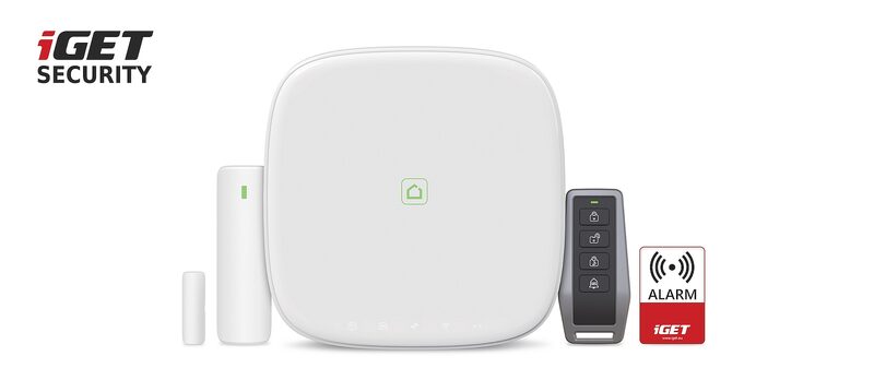 Alarm iGET SECURITY M5-4G Lite Inteligentní zabezpečovací systém 4G LTE/WiFi/Ethernet/GSM, set