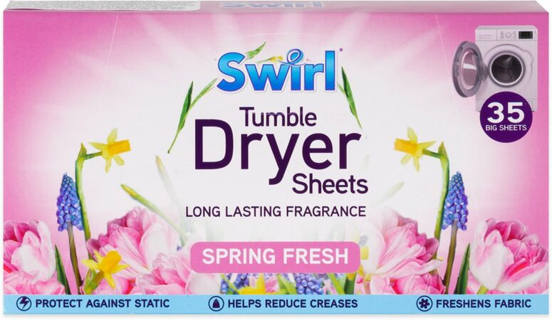 Swirl Spring Fresh ubrousky do sušičky 35 ks