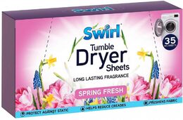 Swirl Spring Fresh ubrousky do sušičky 35 ks