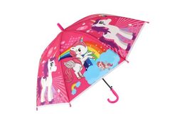 Deštník vystřelovací 66cm kov/plast 6 barev v sáčku