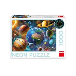 Dino Puzzle Planety neon 1000 dílků