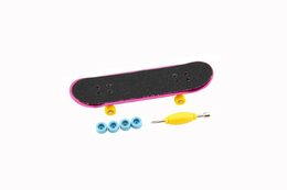 Teddies Skateboard prstový šroubovací plast 9cm s doplňky 4 barvy v krabičce 14x14x4cm