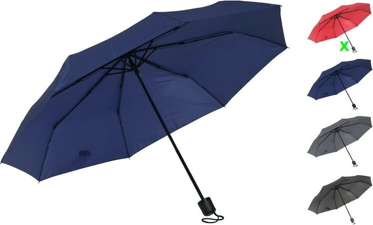 PROGARDEN Deštník skládací 95 cm červená KO-DB7250300cerv
