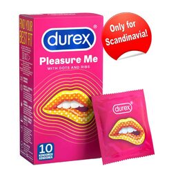 Durex Pleasure Me kondom s vroubky a výstupky 12 ks
