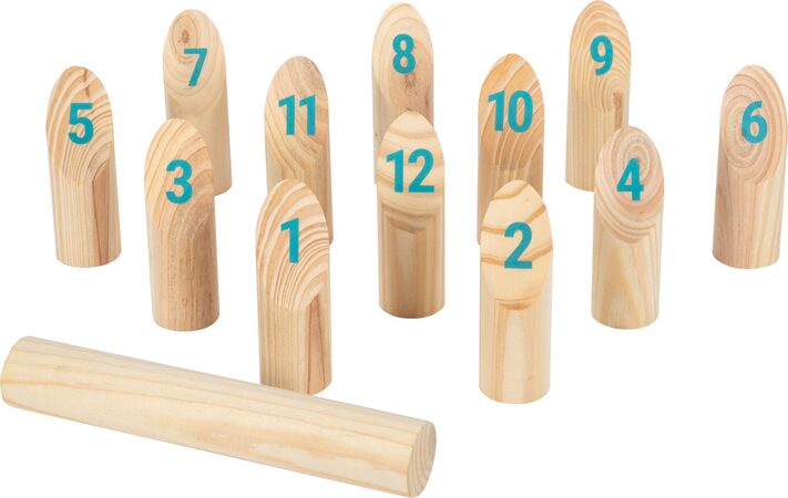 small foot Vikingské kostky Kubb s čísly Active