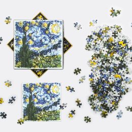Galison Puzzle Hvězdná noc z okvětních lístků 500 dílků