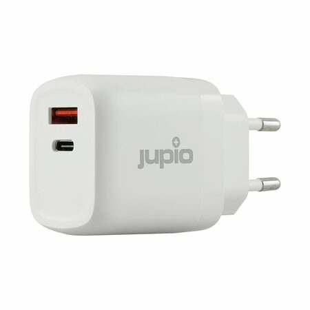 Adaptér Jupio Dual USB GaN Charger 30W - zásuvka/USB + USB-C