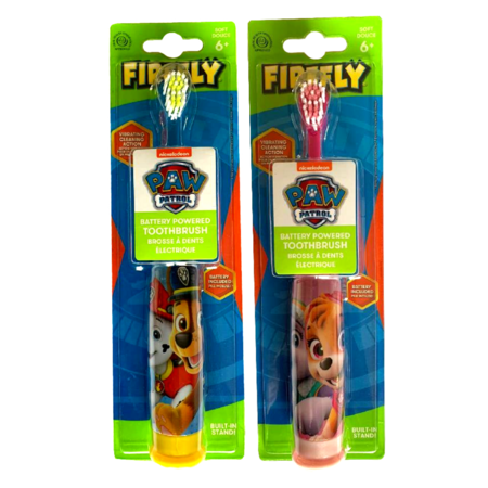 Paw Patrol Firefly - dětský zubní kartáček s baterií  SOFT  6+ let