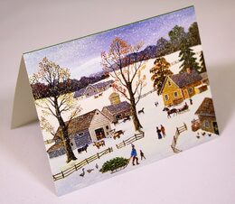 Galison Box s pohlednicemi Vánoční lidové umění
