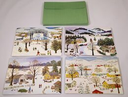 Galison Box s pohlednicemi Vánoční lidové umění