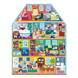 Mudpuppy Můj dům, můj domov - puzzle ve tvaru domu 100 dílků