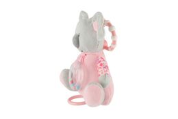 Medvěd koala chrastítko plyš 19cm závěs na post./koč. nat. hrací strojek růžový na kartě v sáčku 0+