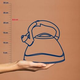 KELA Konvice pískací VARUS, nerez 3 l, bílá KL-11657