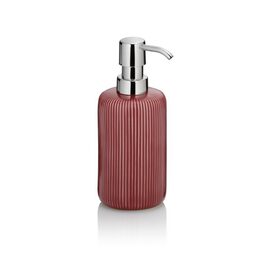 KELA Dávkovač mýdla Ava keramika červená 350 ml KL-24412