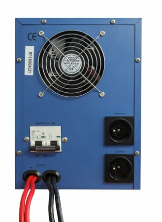 Napěťový měnič MHPower MP-2100-24 24V/230V, 2100W, čistý sinus, 24V