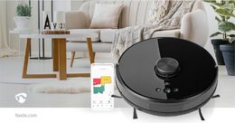 Nedis WIFIVCL001CBK- Robotický Vysavač | Laserová navigace | Wi-Fi | Kapacita Sb