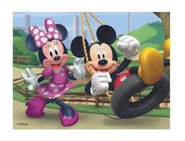 Dino Dřevěné licenční kostky Mickey Mouse – 12 kostek