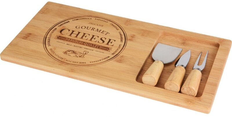 EXCELLENT Servírovací prkénko na sýr s noži sada 4 ks GOURMET KO-784210350