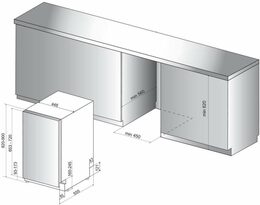 WSIC 3M27C MYČKA 45CM VEST. WHIRLPOOL