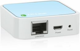 WiFi router TP-Link TL-WR802N cestovní AP/klient, 1x WAN, 1x micro USB, 2,4GHz 300Mbps