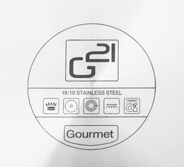 Sada nádobí G21 Gourmet Magic s cedníkem, 9 dílů, nerez