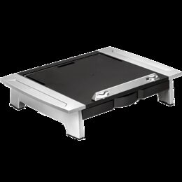 Stojan Fellowes Office Suites STANDARD pod monitor, notebook, 5 pozic výšky, černo-stříbrný