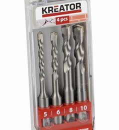 Sada vrtáků Kreator KRT012601 SDS Plus 4ks, 110mm